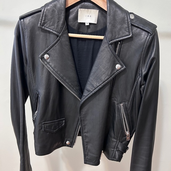 Leather Biker Jacket - Picture 1 of 3